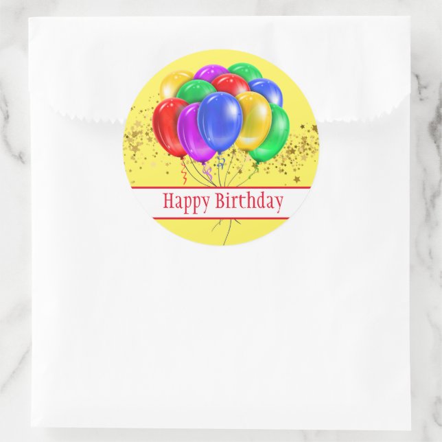 Stickers Joyeux anniversaire (Sac)