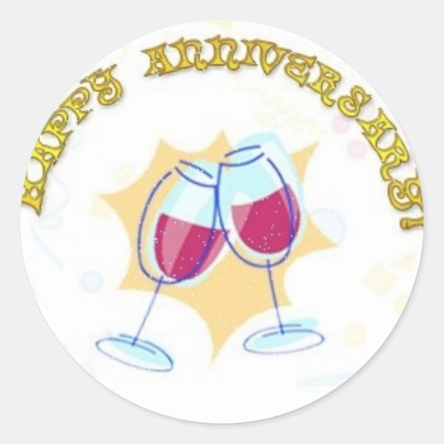 Stickers Joyeux Anniversaire (Devant)