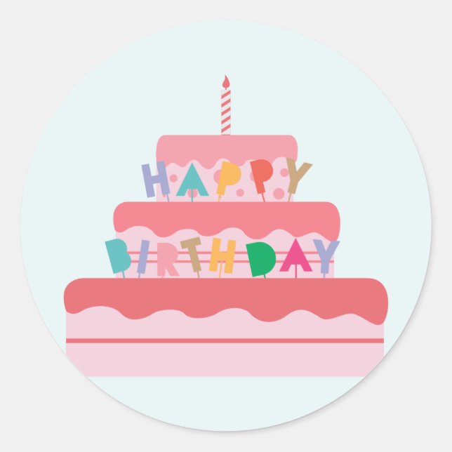 Stickers Joyeux anniversaire (Devant)