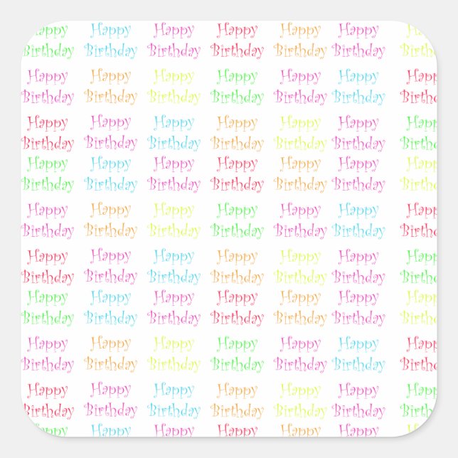 Stickers Joyeux anniversaire (Devant)