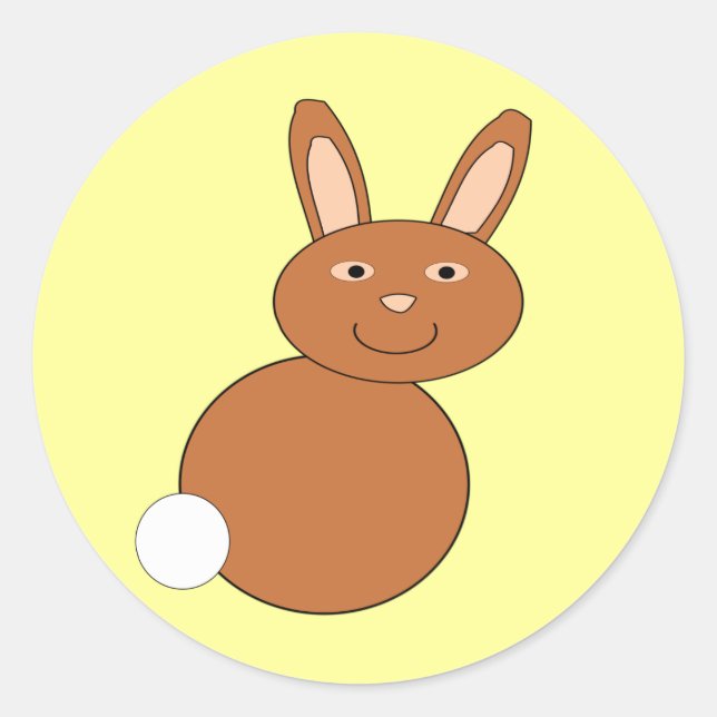 Stickers Joyeux Bunny de Pâques (Devant)