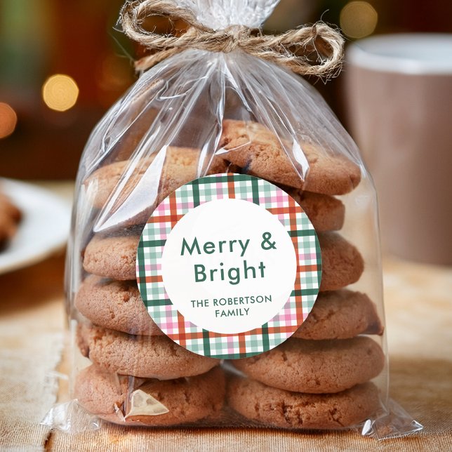 Stickers Joyeux et Noel (Round Stickers available in 1.5 or 3 inches. Choose your size before checkout.)