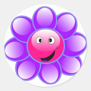 Stickers Joyeux Face Flower