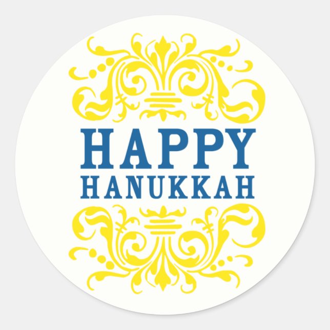 Stickers Joyeux Hanoukka Holiday (Devant)
