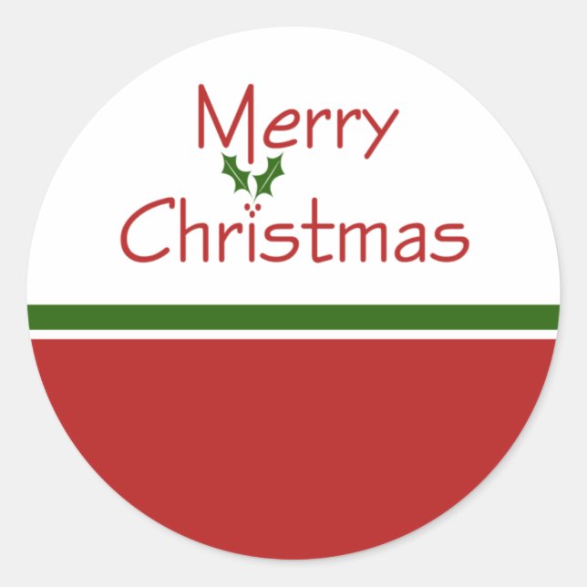 Stickers Joyeux Noël Holly (Devant)