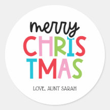Stickers Joyeux Noël Joyeux, Personnalisé
