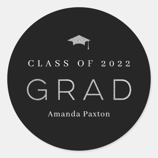 Stickers Joyful Grad Grad Graduation ou Sceaux Env (Devant)