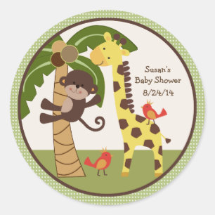 Stickers Jungle Pals/Animaux/Toppers Cupcake