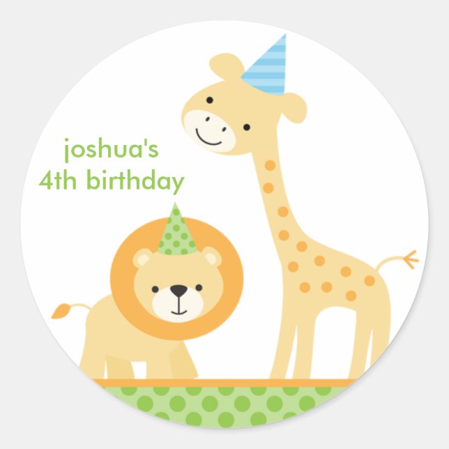 Stickers Jungle Party (Devant)