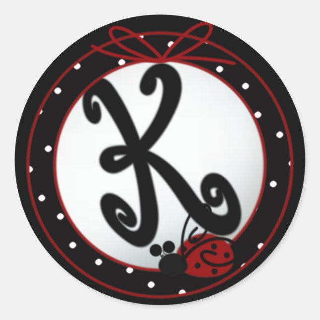 Stickers K ronds initiaux de Ladybug (Devant)