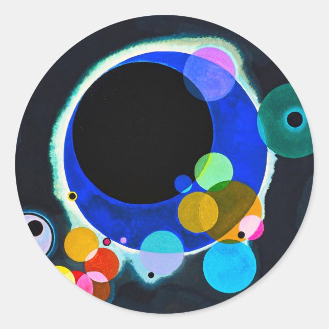Stickers Kandinsky Plusieurs Cercles (Devant)