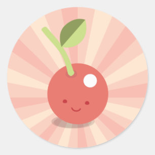 stickers Kawaii Cherry Pink