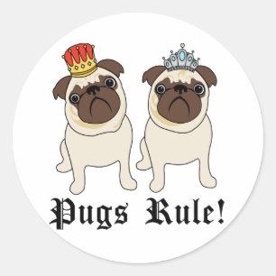 Stickers King et Queen Carlins