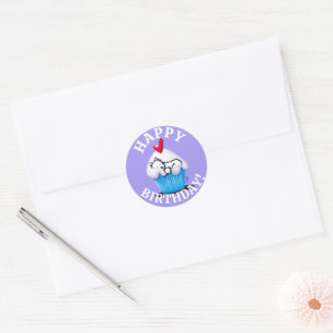 Stickers KiniArt Westie ANNIVERSAIRE