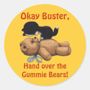 Stickers Kitten & Teddy