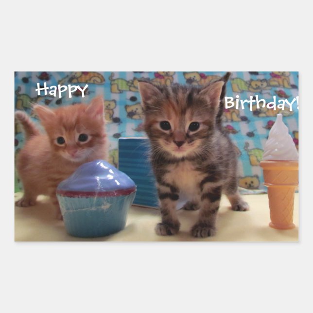 Stickers Kitty Anniversaire (Devant)