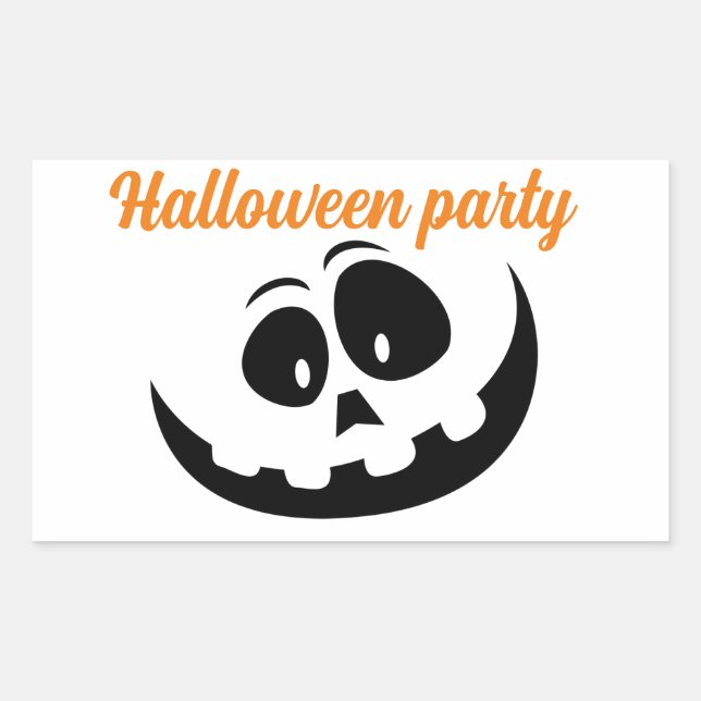 Stickers-Kostüm-Halloween-Party Rechteckiger Aufkleber (Vorderseite)