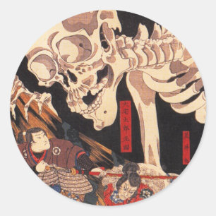 Stickers Kuniyoshi Skeleton