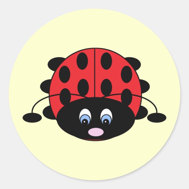 Stickers Ladybug mignon (Devant)
