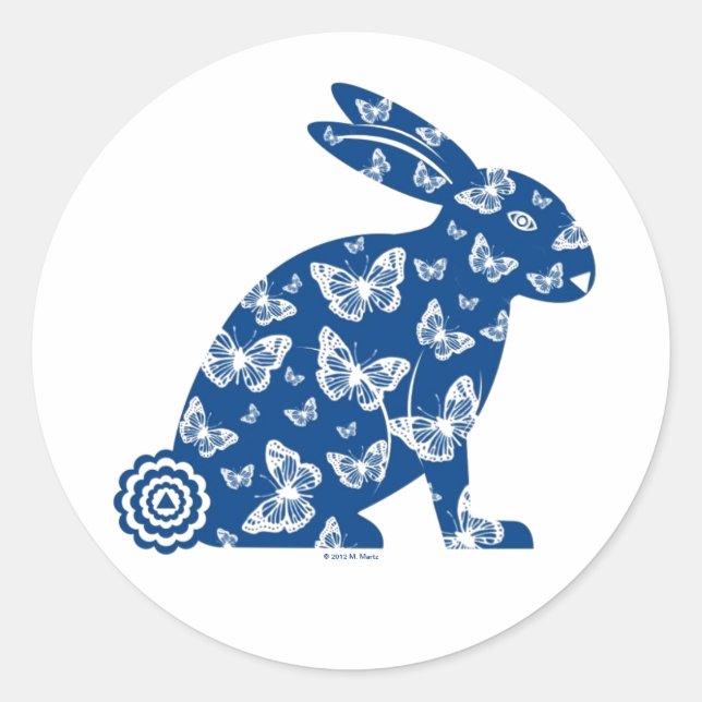 Stickers lapin de Pâques Martzkin © 2012 M. Martz (Devant)