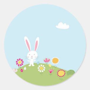 Stickers lapin de Pâques pour enfants mignons