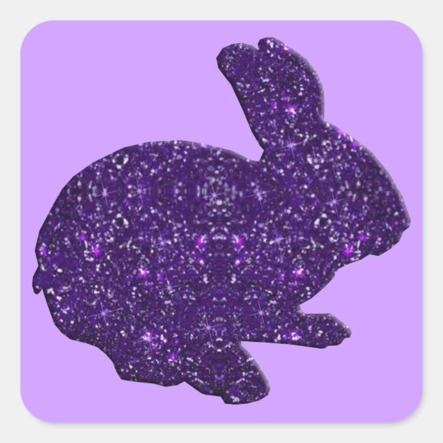 Stickers Lapin de Pâques Silhouette Parties scinti (Devant)