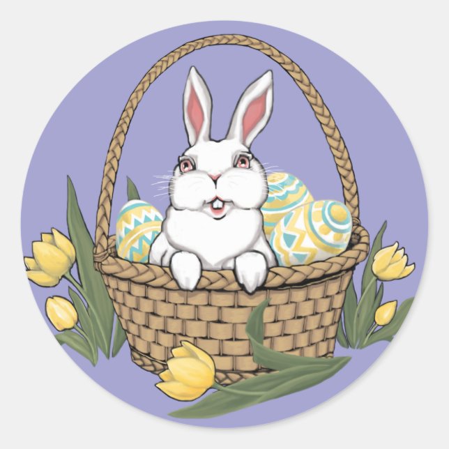 Stickers Lapin de Pâques Stickers Classique de Pâq (Devant)