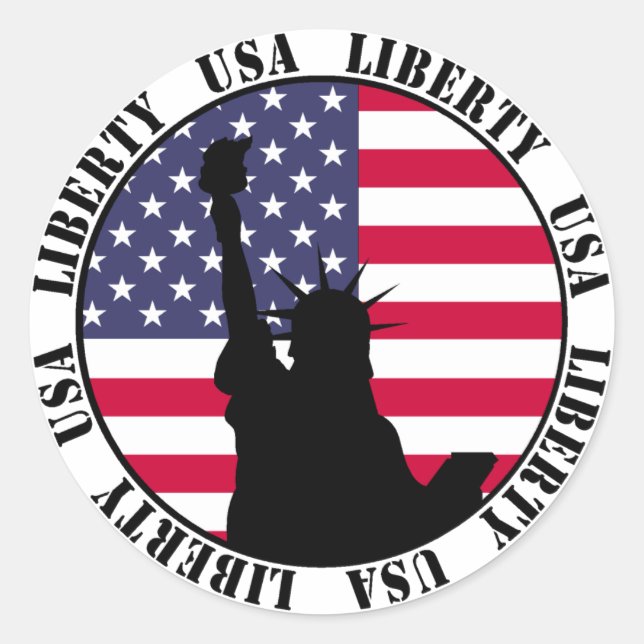 Stickers Liberty USA (Devant)