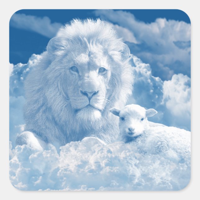 Stickers Lion et agneau (Devant)