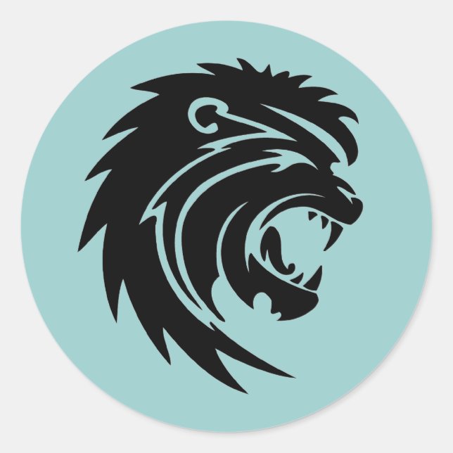 Stickers Lion rugissant (Devant)