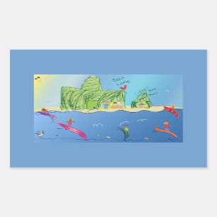 Stickers Little Surfers