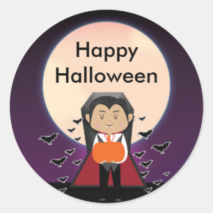 Stickers Little Vampire Dracula Halloween Party