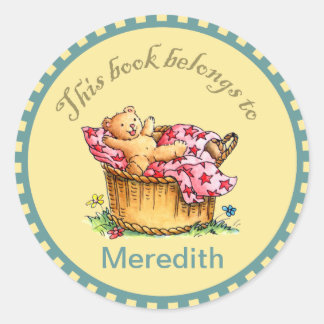 Stickers Livre Ours Teddy