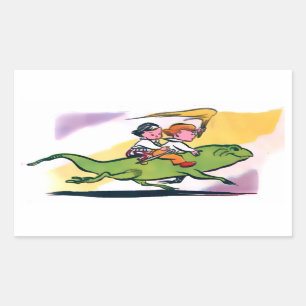 Stickers Lizard Ride de Peter Wheat (7 formes)