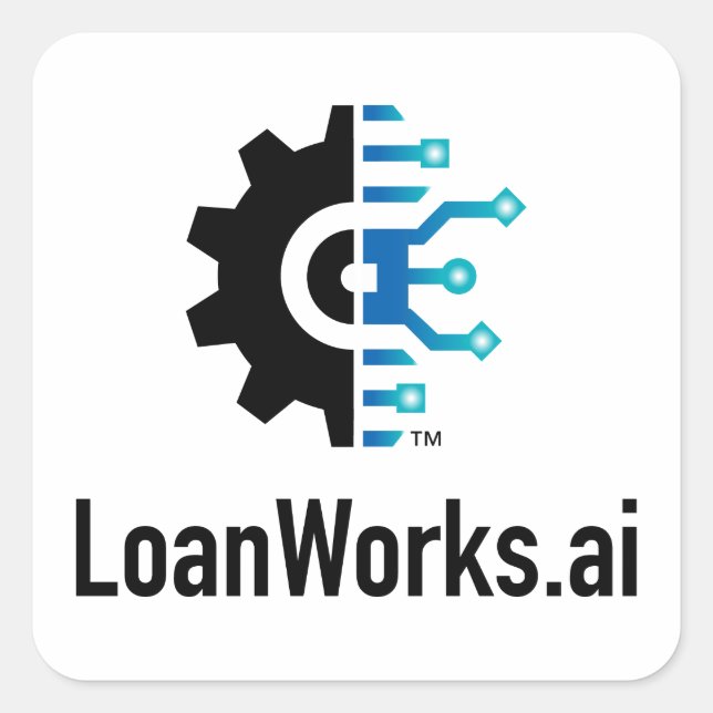 Stickers LoanWorks.ai - Carré (Devant)
