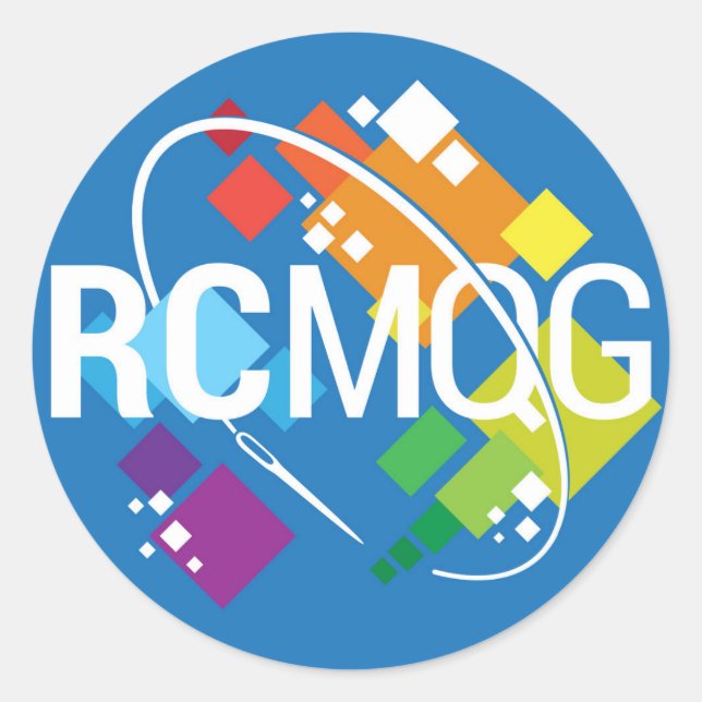 Stickers Logo de la Guilde Quilt Moderne Rocket Ci (Devant)