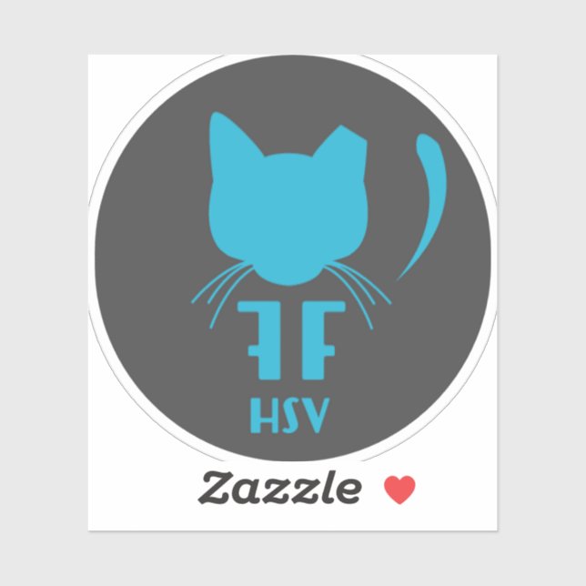 Stickers Logo Huntsville Felines oubliés (Feuille)