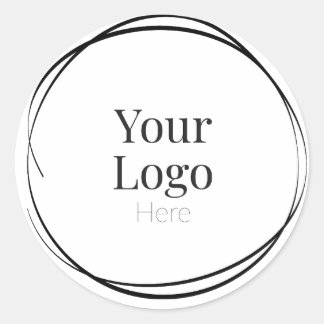 Stickers Logo personnalisés avec cercle simple à m