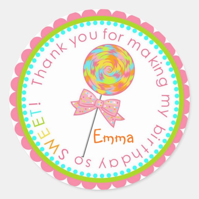 Stickers Lollipop Swirl (Devant)