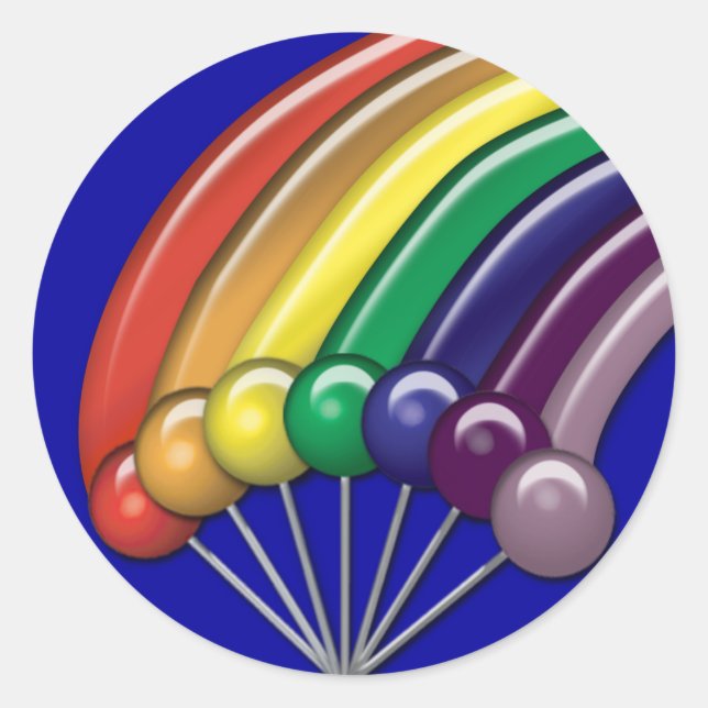 Stickers Lollipops et Rainbows personnalisables (Devant)