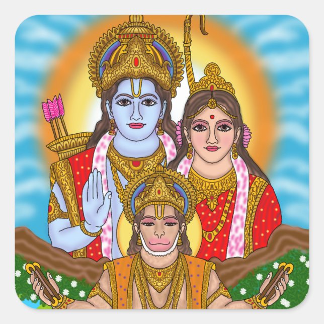 Stickers Lord Hanuman (Devant)