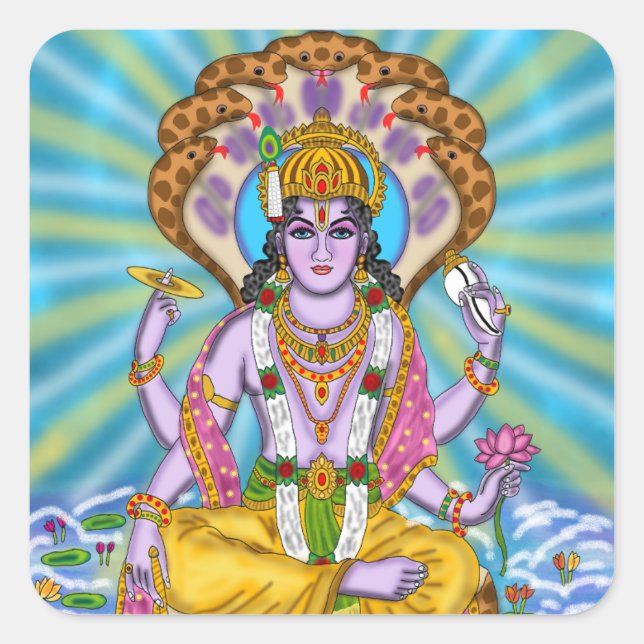 Stickers Lord Vishnu (Devant)