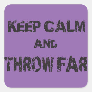 Stickers Lot Far, Track and Field Thrower