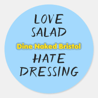 stickers "Love salad Hate Dressing"