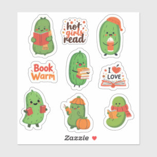 Stickers Lover Livre de chiche mignon Drôle Chute 