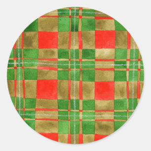 Stickers MAC GREGOR TARTAN grand rond