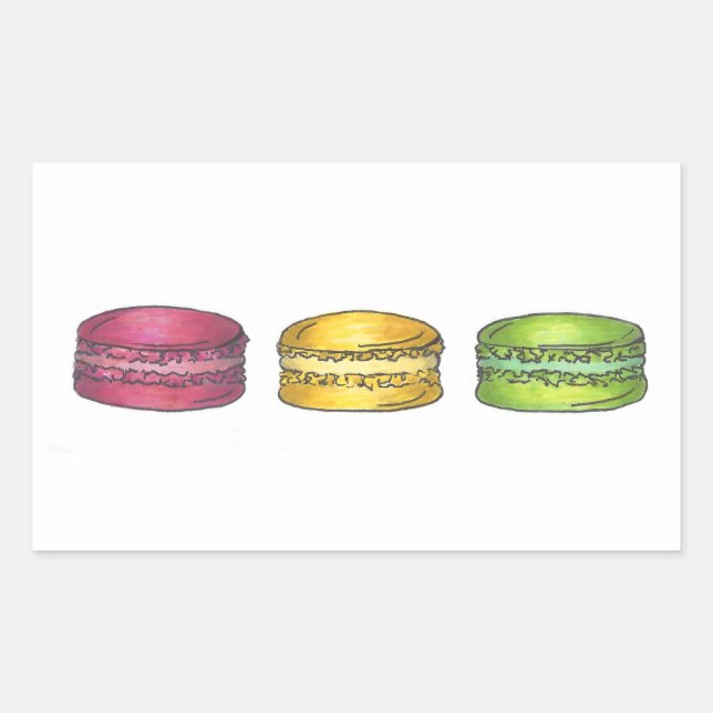 Stickers Macarons Macaron Français (Devant)