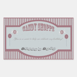 Stickers Magasin de bonbons - Rouge