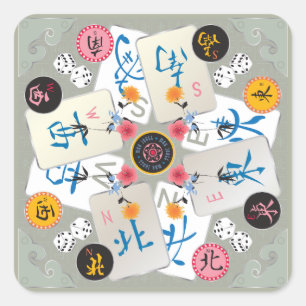 Stickers Mah Jongg Winds
