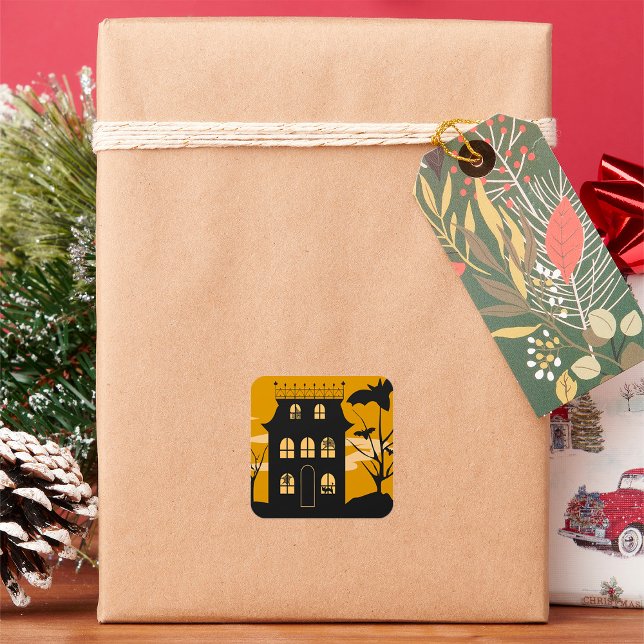 Stickers Maison Silhouette Halloween (Créateur téléchargé)